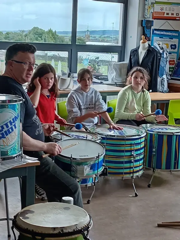Drum circle ensemble lesson